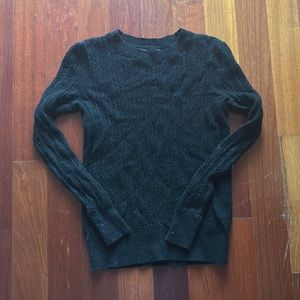 Size XS black Banana Republic wool crew neck sweater.